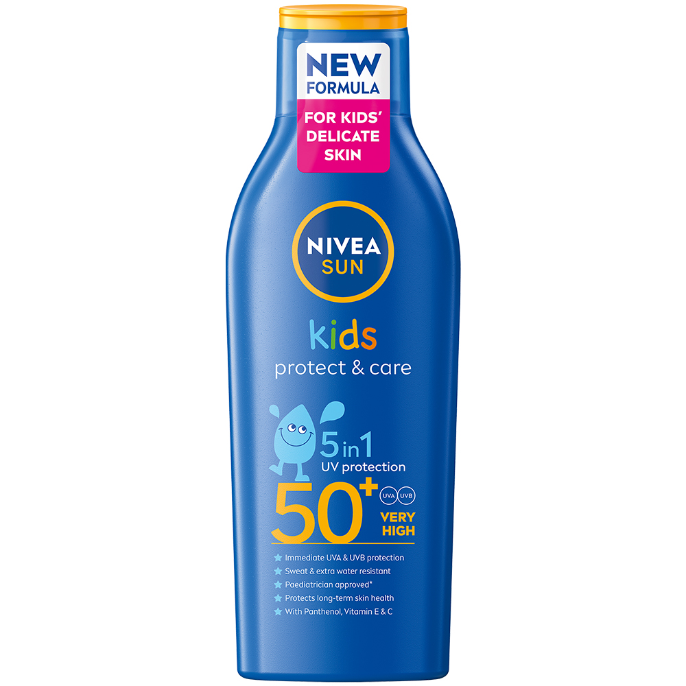 Lotiune cu SPF50+ Protect & Care Sun Kids, 200 ml, Nivea