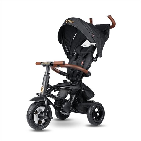 Tricicleta pliabila Rito Deluxe, Negru, 10-36 luni, Qplay : Bebe Tei