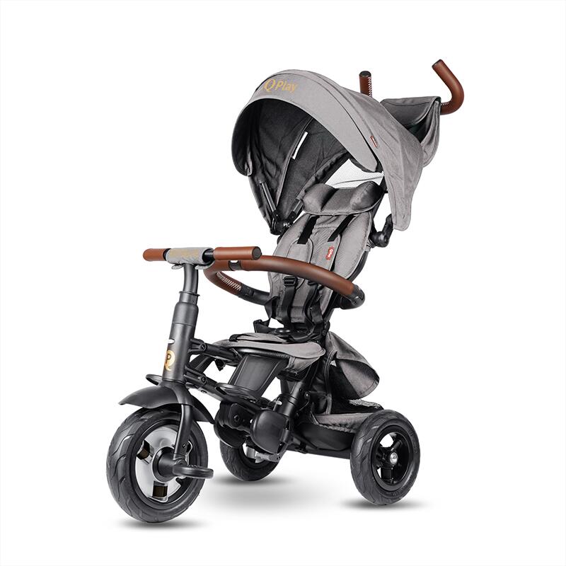 Tricicleta pliabila Rito Deluxe, Gri, Qplay