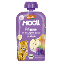 Piure eco, Prune, Pere, Mere si Banane, 1 an+, 100 g, Mogli