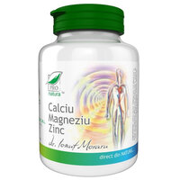 Calciu Magneziu Zinc, 150 capsule, Pro Natura