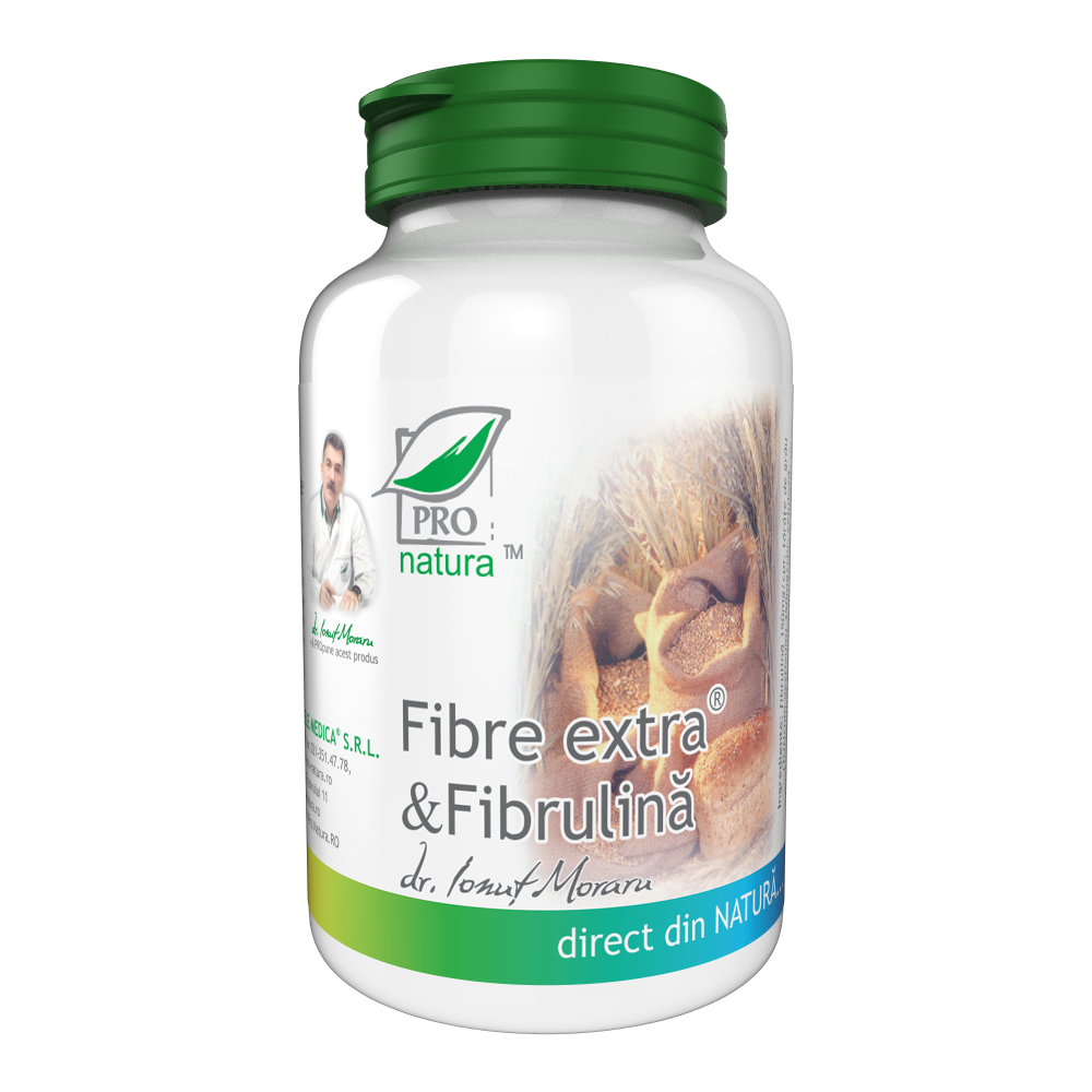 Fibre extra si Fibrulina, 60 capsule, Pro Natura