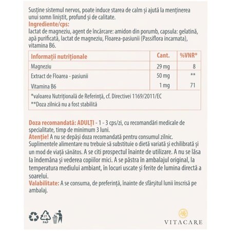 Nutricalm, 30 capsule, Vitacare 700324