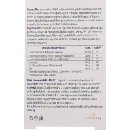 ReductPlus, 90 capsule, Vitacare 700327