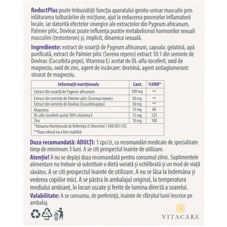 ReductPlus, 30 capsule, Vitacare 700329