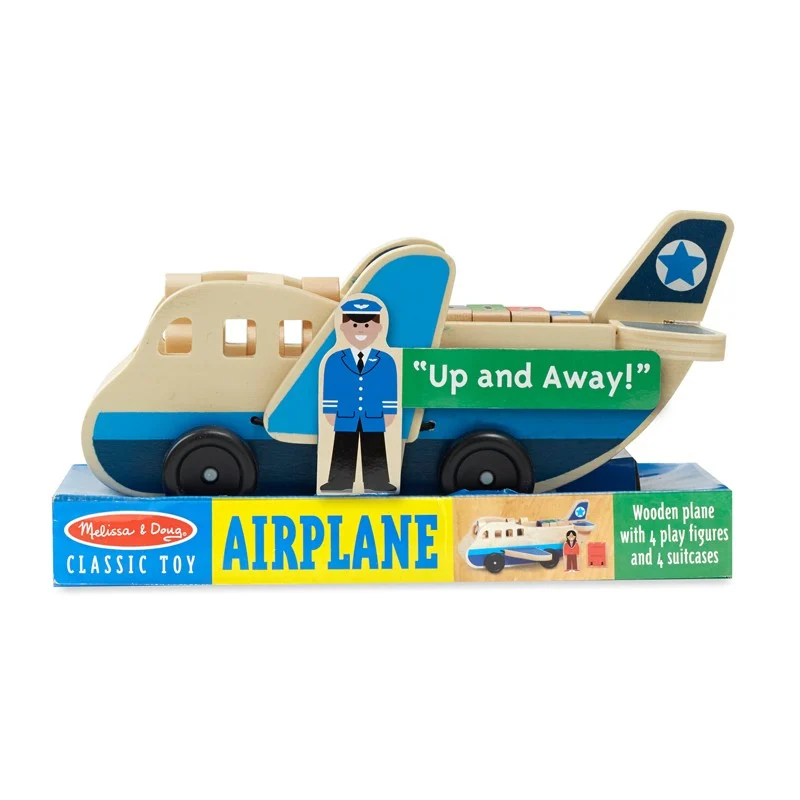 Set de joaca Avion cu pasageri, 3 ani+, Melissa and Doug