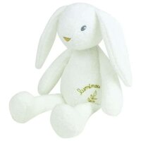 Jucarie de plus, 30 cm, Alb Fosforescent, Iepure Luminou, 0 luni+, Jemini