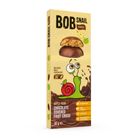 Snack fructat cu ciocolata belgiana, Mar si Para, 30 g, Bob Snail