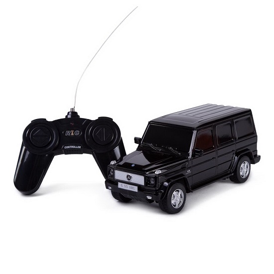 Masina cu telecomanda Mercedes Benz G55, Negru, Rastar