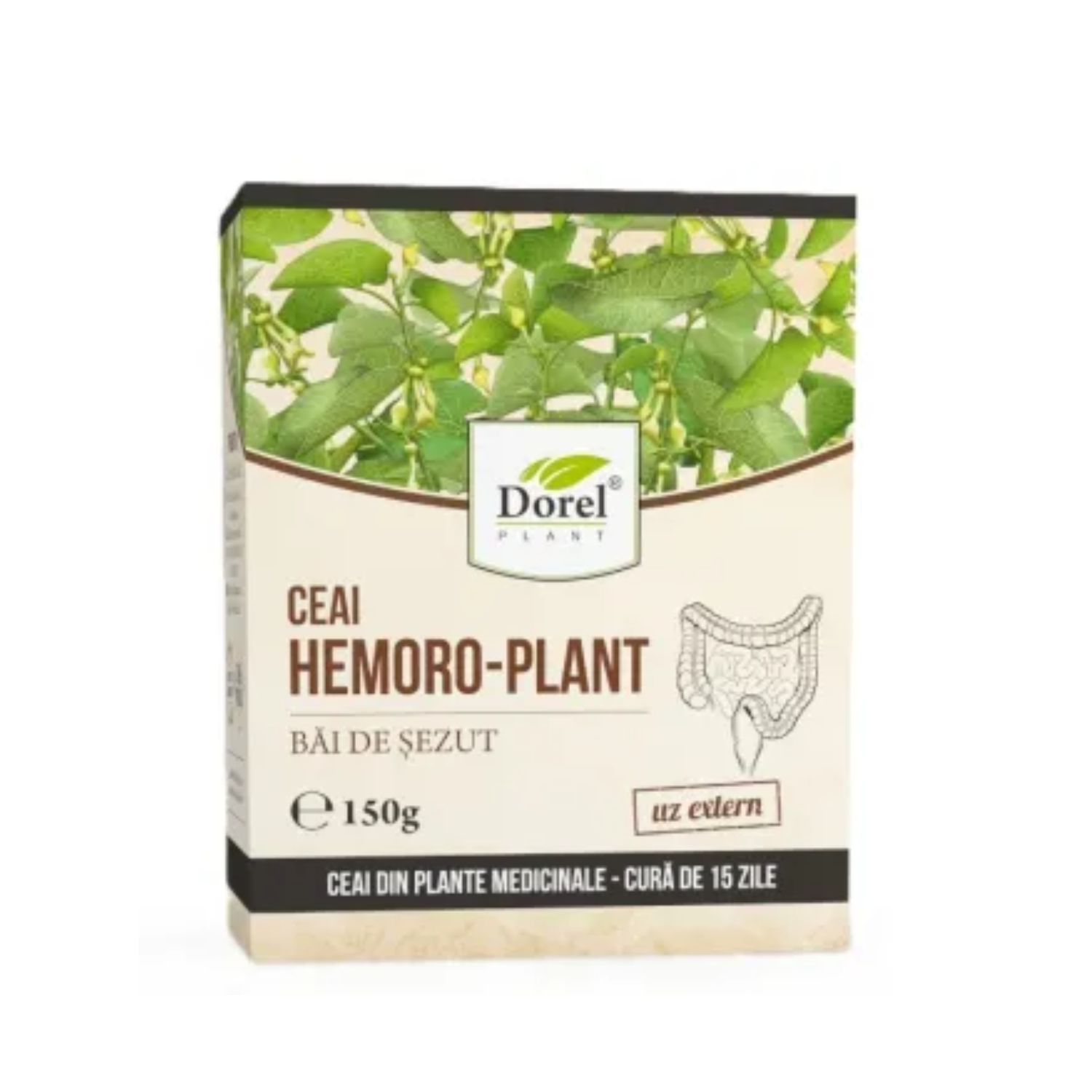 Ceai Hemoro-plant pentru bai de sezut, 150 g, Dorel Plant