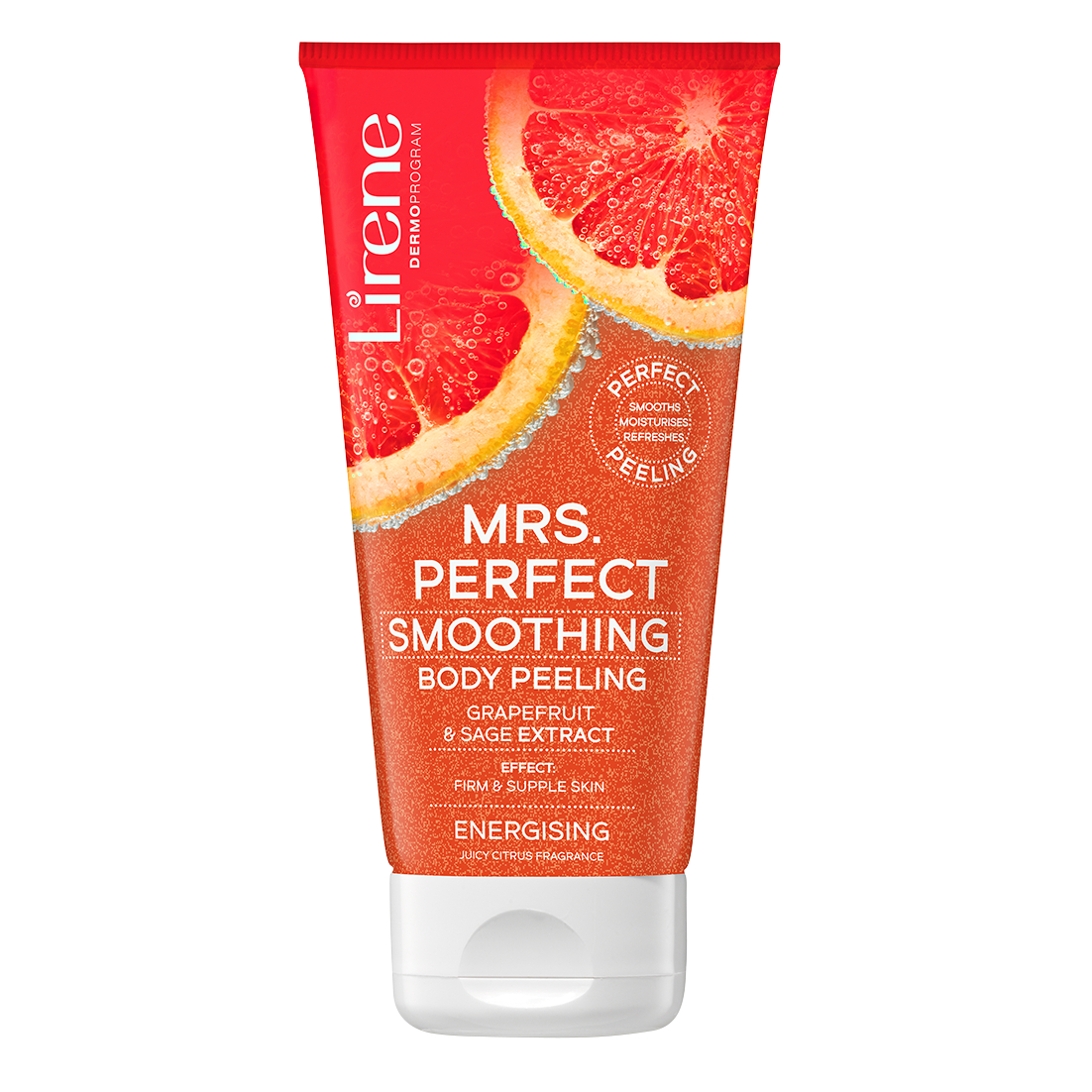 Exfoliant de corp energizant cu grapefruit Mrs. Perfect, 175 ml, Lirene