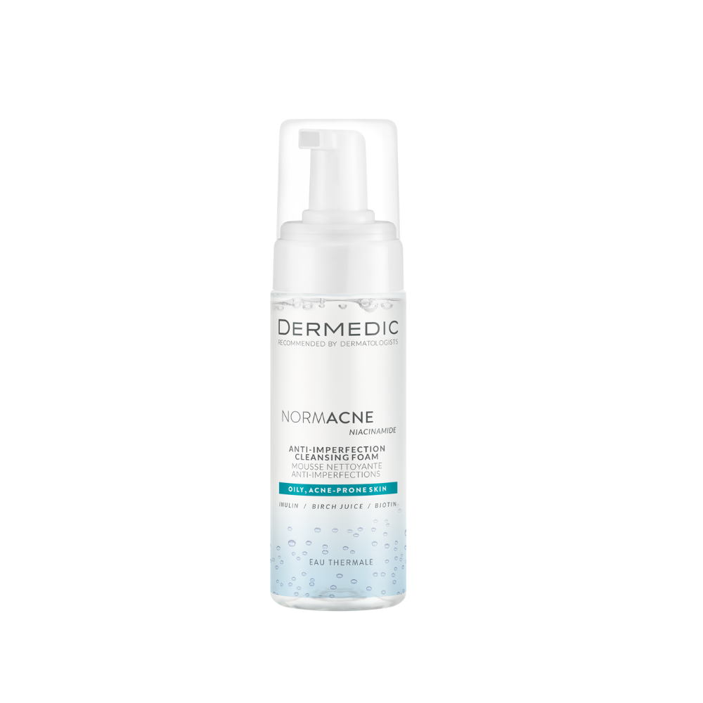 Spuma de curatare anti-imperfectiuni NormAcne, 170 ml, Dermedic