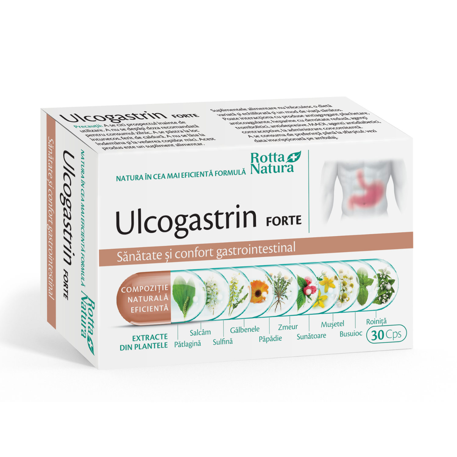 Ulcogastrin Forte, 30 capsule, Rotta Natura