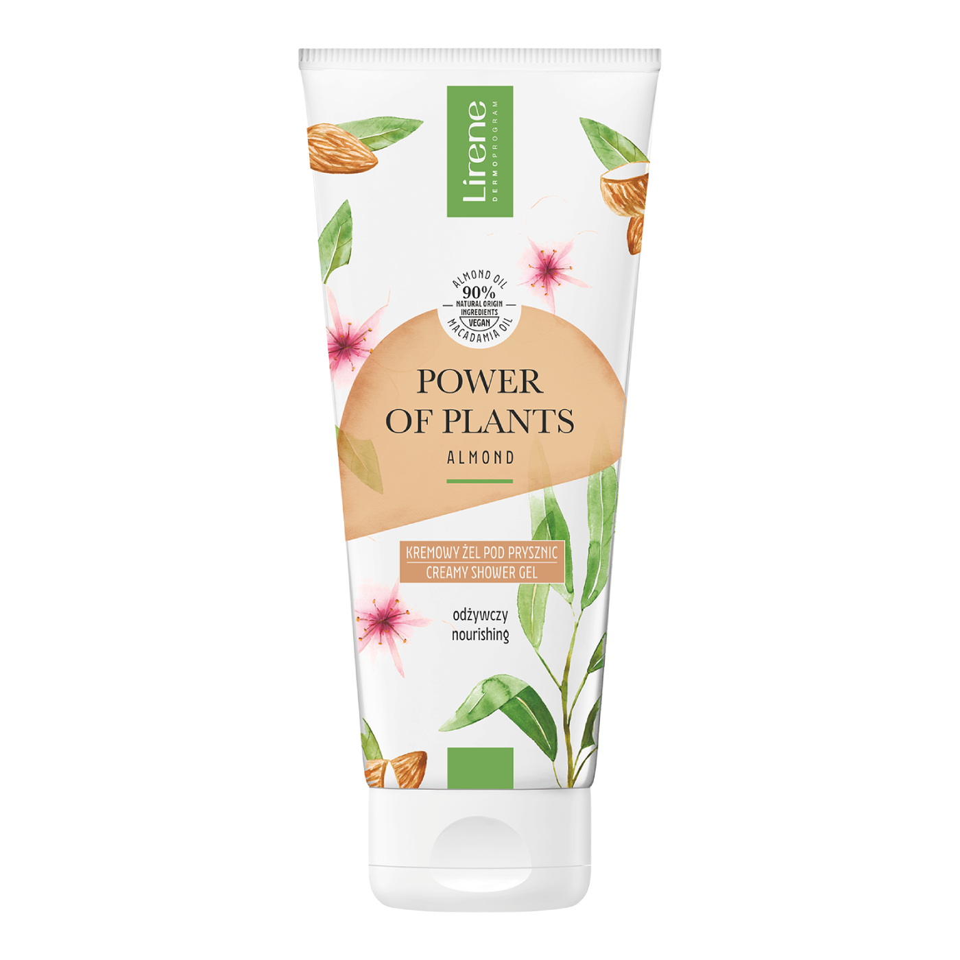 Gel de dus cu extract de migdale Power of Plants, 200 ml, Lirene