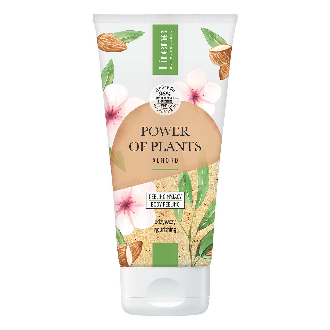 Peeling corporal hranitor cu extract de migdale Power of Plants, 200 ml, Lirene