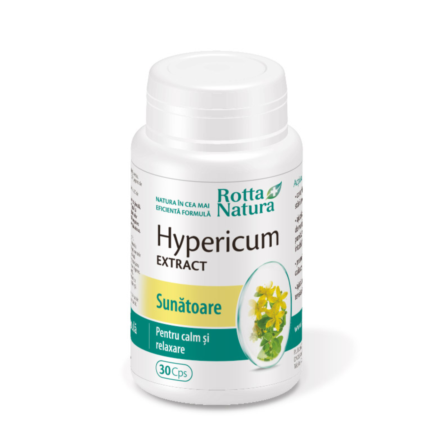 Hypericum extract (Sunatoare), 30 capsule, Rotta Natura