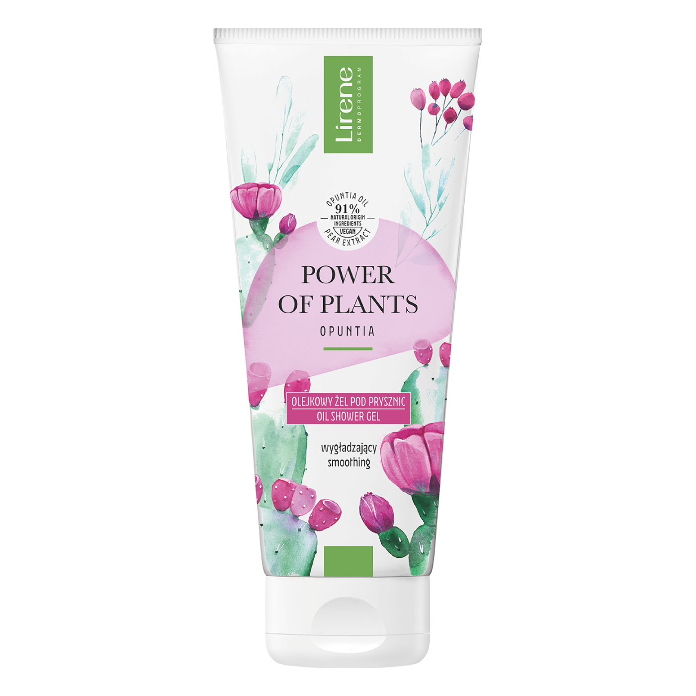 Gel de dus netezitor cu extract de opuntia Power of Plants, 200 ml, Lirene