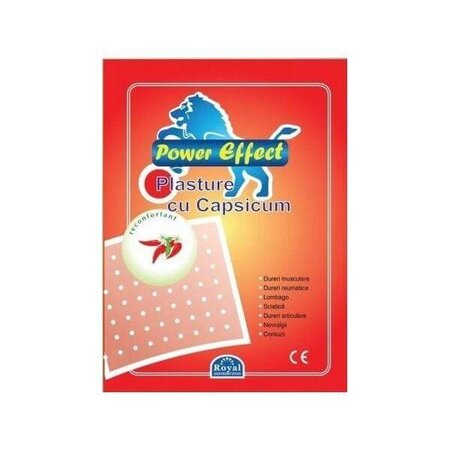 Plasture antireumatic cu ardei, 1 buc, Power Effect