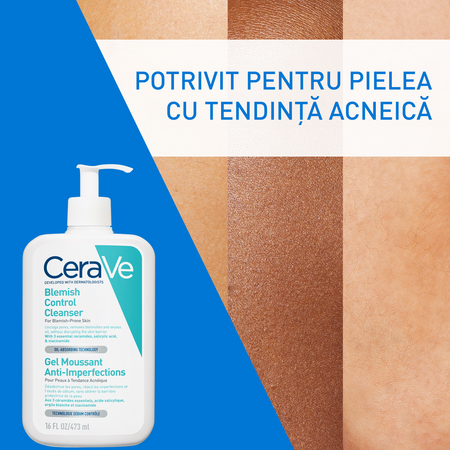 Gel de curatare spumant anti-imperfectiuni, 473 ml, CeraVe 700728