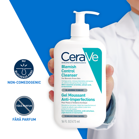 Gel de curatare spumant anti-imperfectiuni, 473 ml, CeraVe 700725