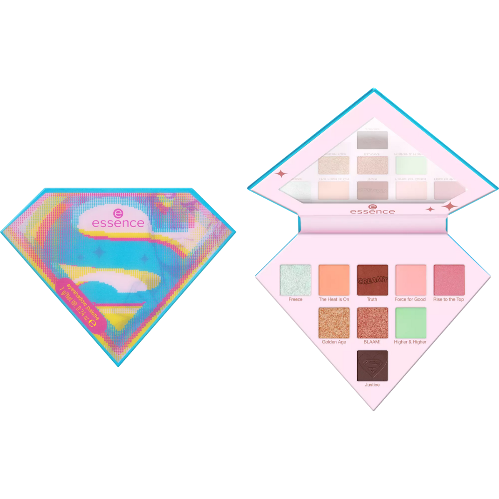 Paleta de farduri pentru ochi Superman, 02 Join the league, 7 g, Essence