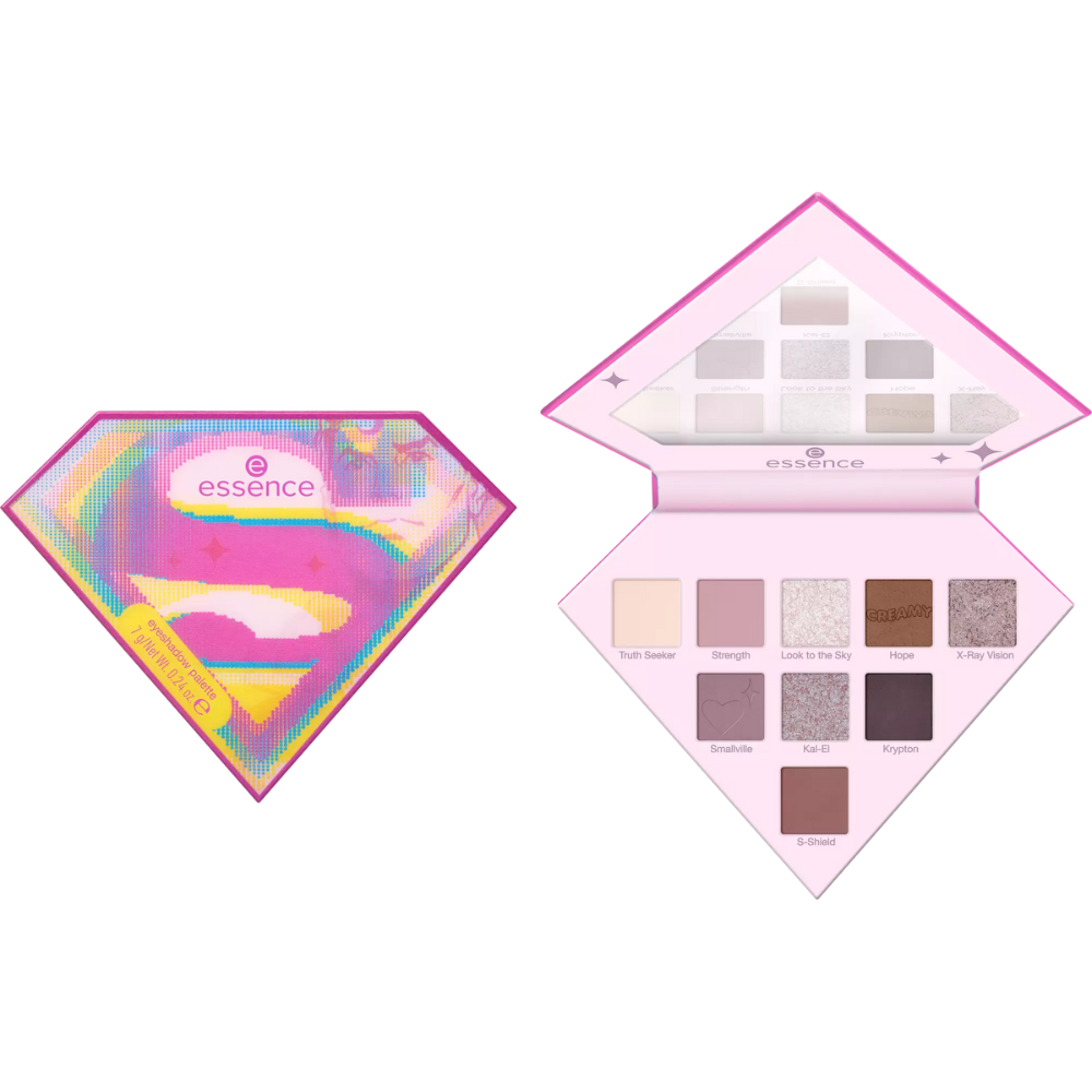 Paleta de farduri pentru ochi Superman, 01 Find your power, 7 g, Essence