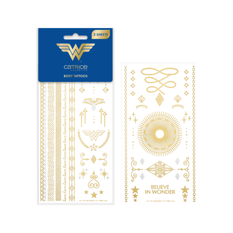 Tatuaje pentru corp Wonder Woman, 2 bucati, Catrice