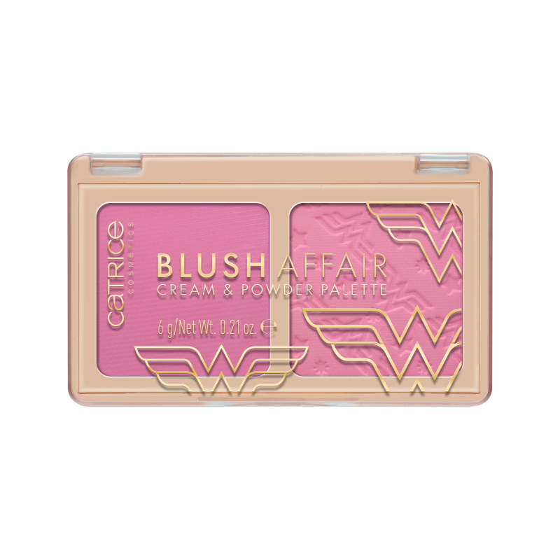 Paleta de fard pentru obraz Wonder Woman, 010 Champion for all Blush Affair, 6 g, Catrice