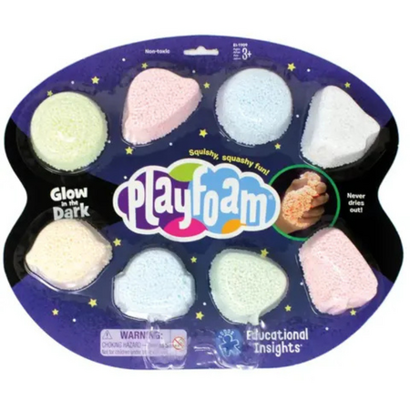 Spuma de modelat reflectorizanta Playfoam, 3 ani+, 8 buc, Educational Insights
