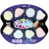 Spuma de modelat reflectorizanta Playfoam, 3 ani+, 8 buc, Educational Insights