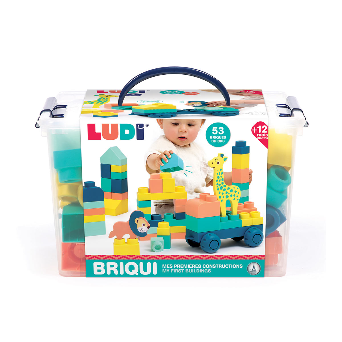 Set constructie Briqui, 12 luni+, Ludi