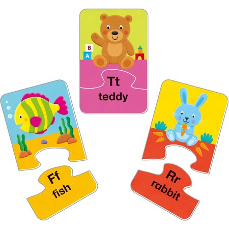 Set 26 de puzzle-uri, Alfabet, 3-5 ani, Galt 701002