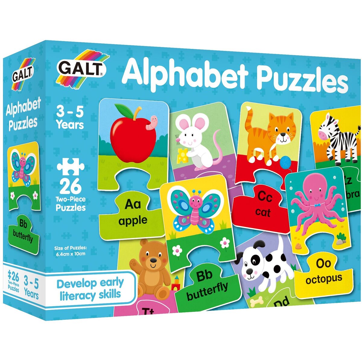 Set 26 de puzzle-uri, 3-5 ani, Alfabet, Galt