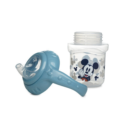 Cana cu manere anti-scurgere si anti-colici Disney Baby Mickey Mouse, 10 luni+, 250 ml, Stor 701080