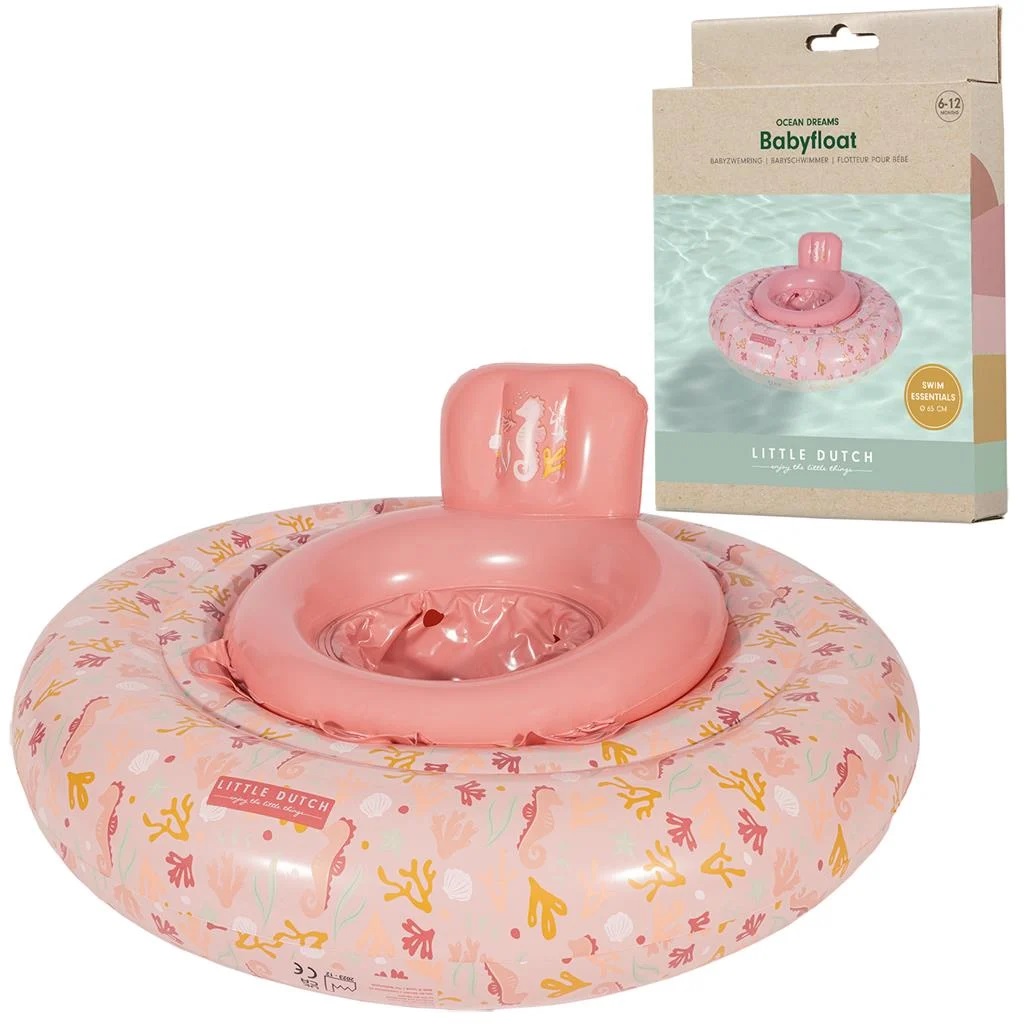 Colac pentru bebelusi Ocean Dreams, 6 luni+, Roz, Little Dutch