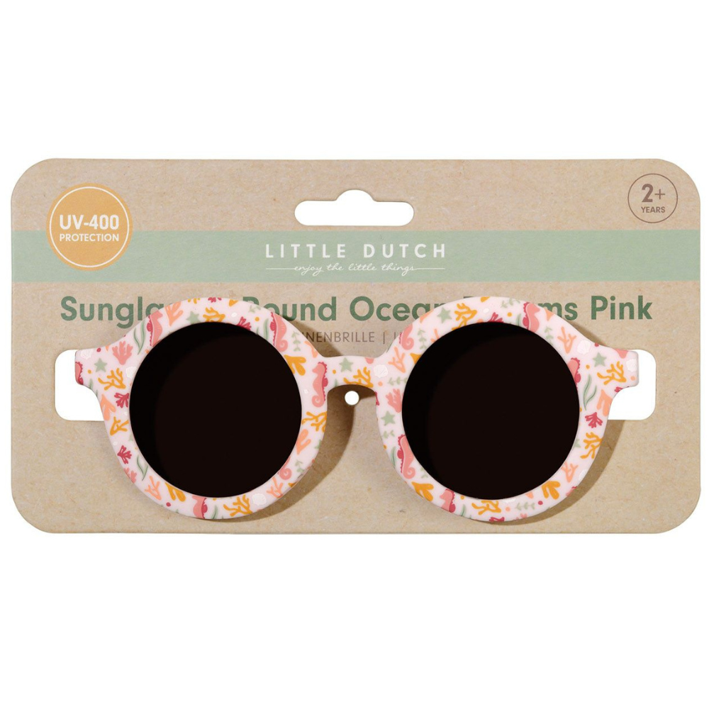Ochelari de soare pentru copii UV400 Ocean Dreams, 2 ani+, Roz, Little Dutch