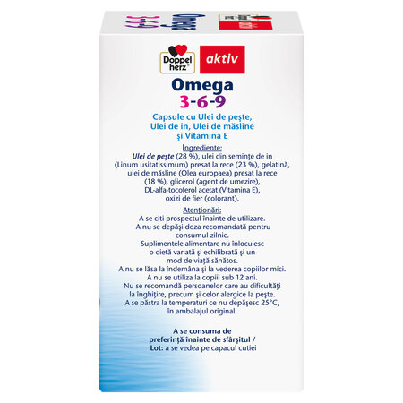 Omega 3-6-9 Aktiv, 60 capsule, Doppelherz 701188