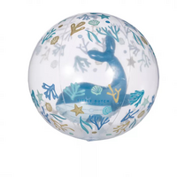 Minge de plaja cu figurina 3D Ocean Dreams, 35 cm, Albastru, 2 ani+, Little Dutch