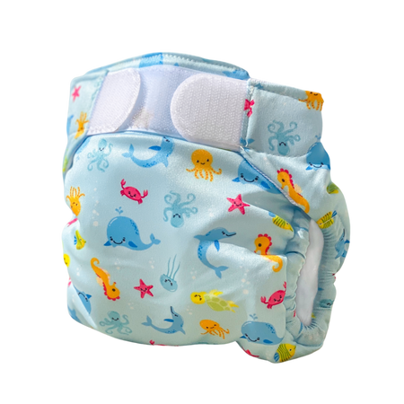 Scutec pentru inot reutilizabil, 9-16 kg, Albastru, Freds Swim Academy