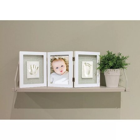 Rama foto tripla cu kit amprenta 2D Happy Hands Baby, Dooky 701375