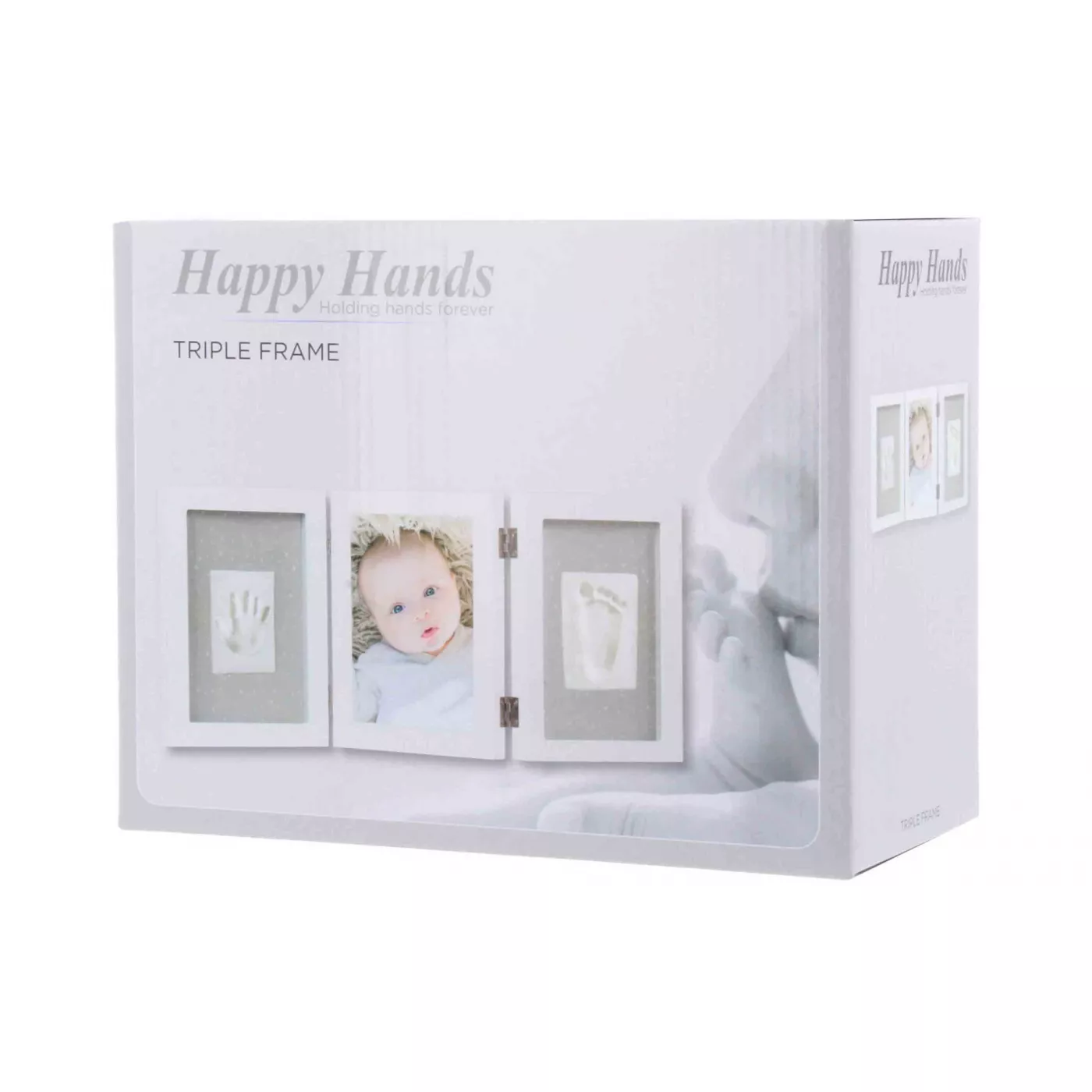 Rama foto tripla cu kit amprenta 2D Happy Hands Baby, Dooky