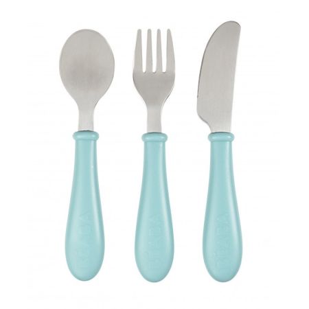 Set 3 tacamuri inox, verde, Beaba 445803