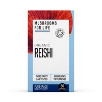 Organic Reishi, 800 mg Pure Grade Extract, 60 capsule, Mushrooms For Life
