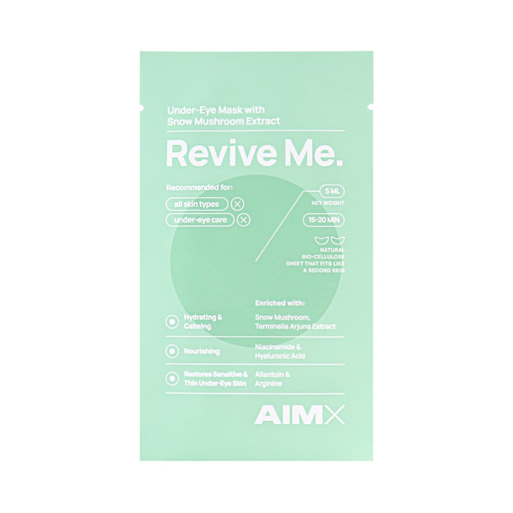 Masca Eye Patch cu hialuron, extract de tremella si vitamina B3 Revive Me, 5 ml, AIMX