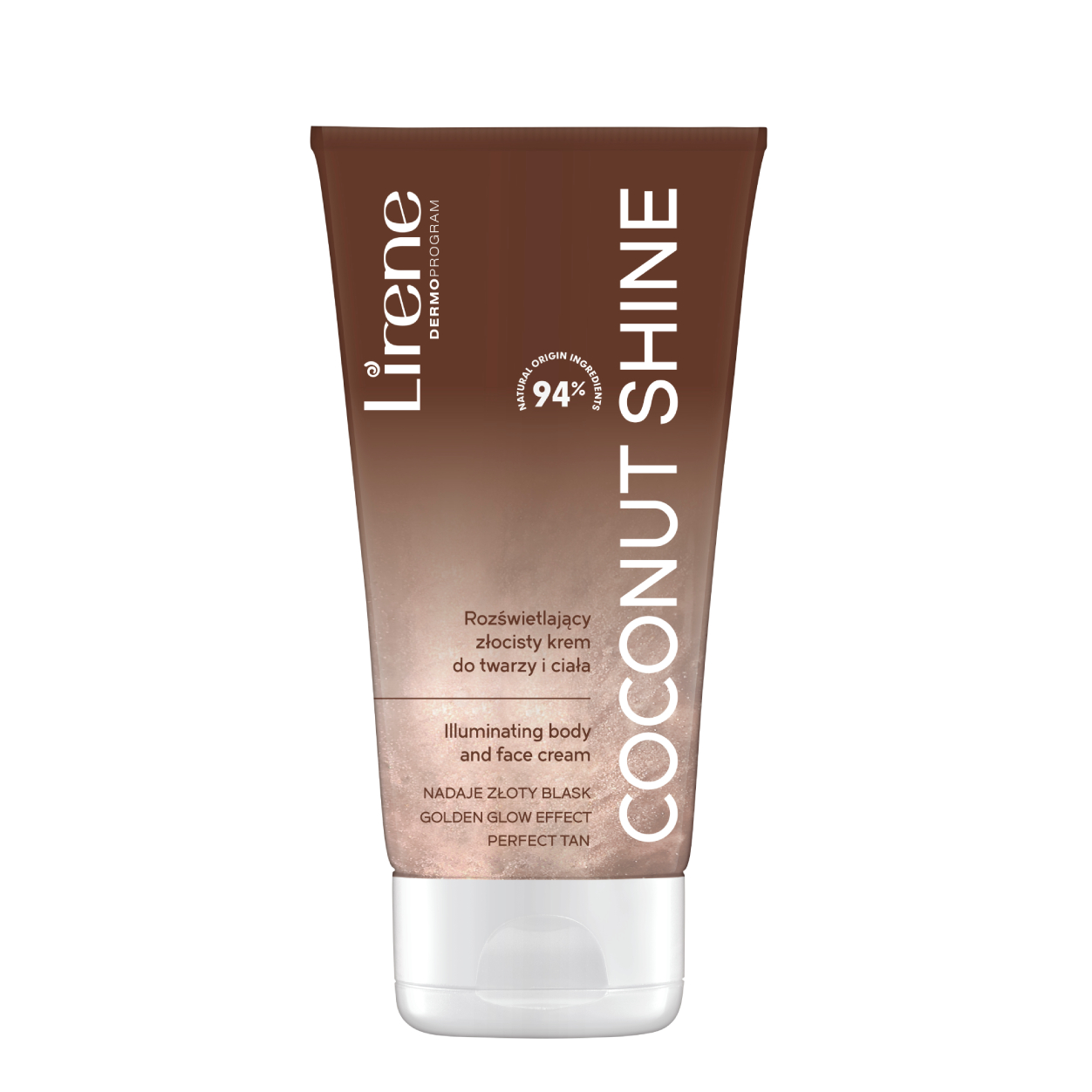 Crema iluminatoare Coconut Shine Perfect Tan, 150 ml, Lirene