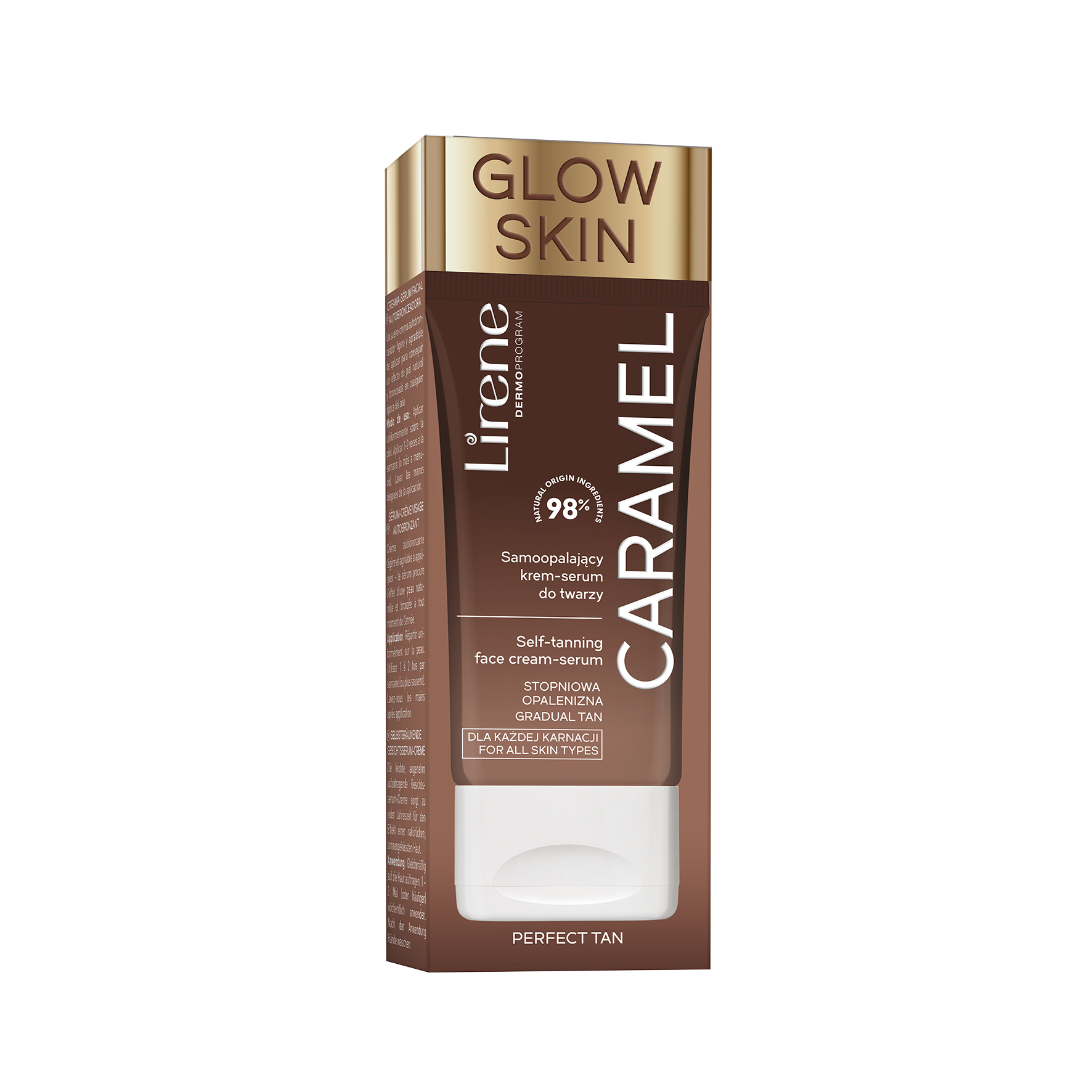 Ser facial autobronzant Perfect Tan, Caramel Glow, 50 ml, Lirene