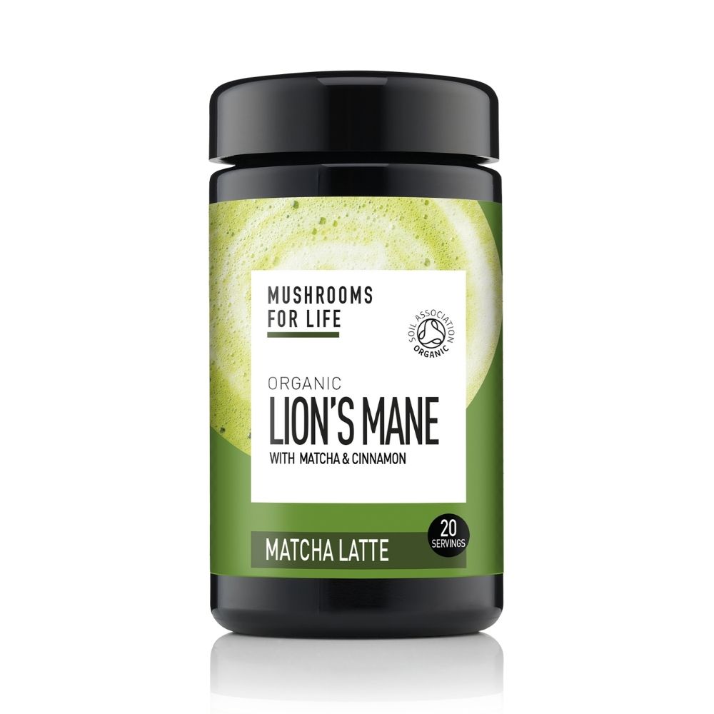 Organic Lions Mane Matcha Latte, 110 g, Mushrooms For Life