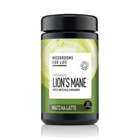 Organic Lions Mane Matcha Latte, 110 g, Mushrooms For Life