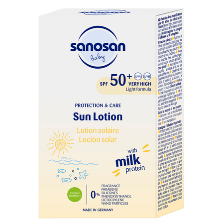 Lotiune de corp SPF50+ Baby, 100 ml, Sanosan 701507