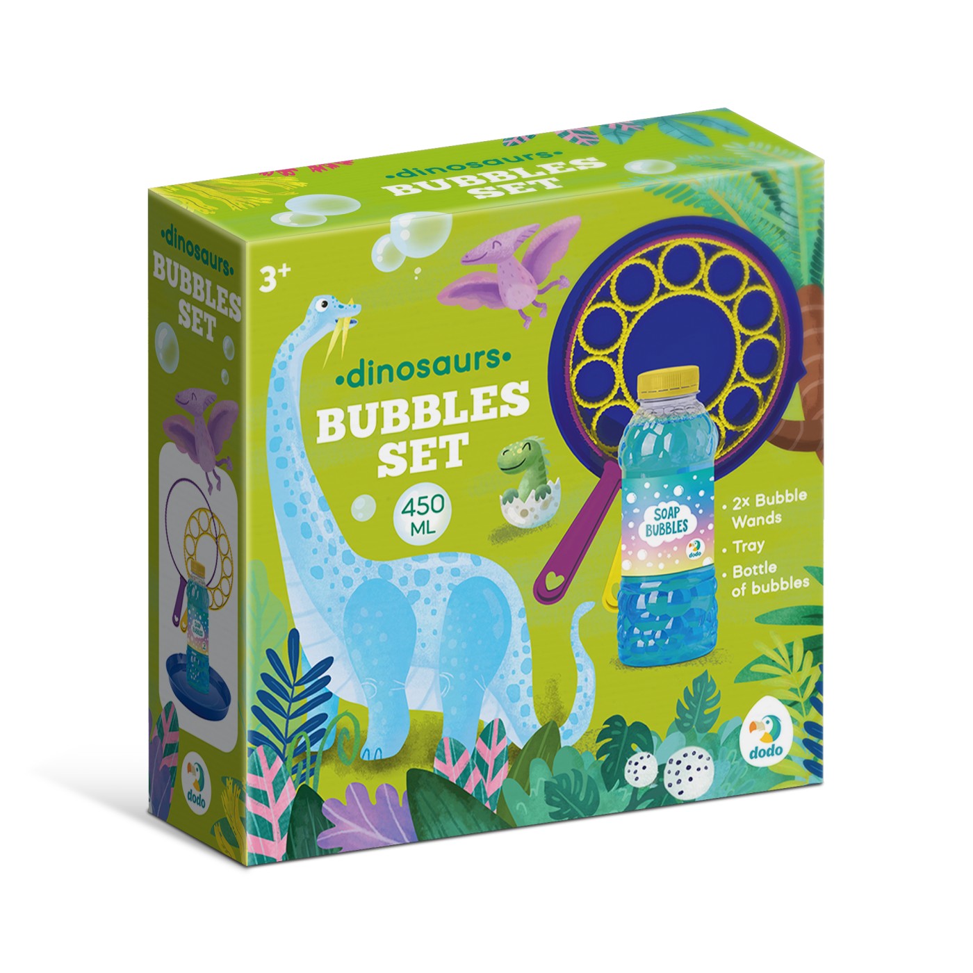 Set de baloane de sapun Dinozauri, 3 ani+, 450 ml, AS